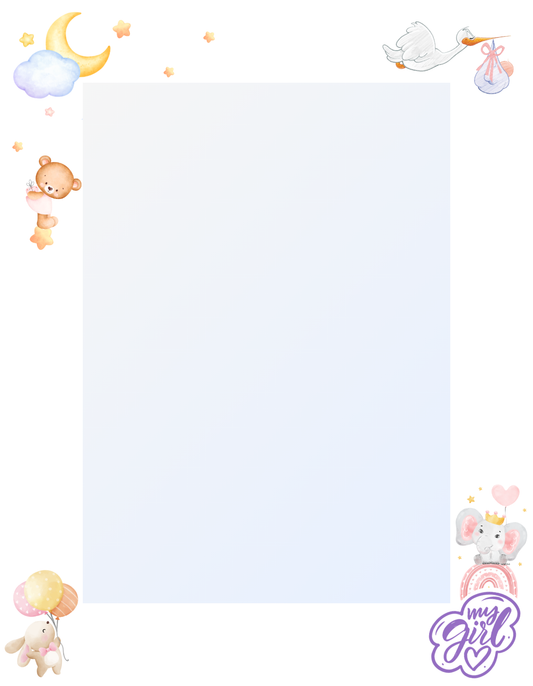 My Girl Konsept Çerçeve Hediyelik Kız Bebek Çocuk Özel Gerçek Cam ayaklı-duvara