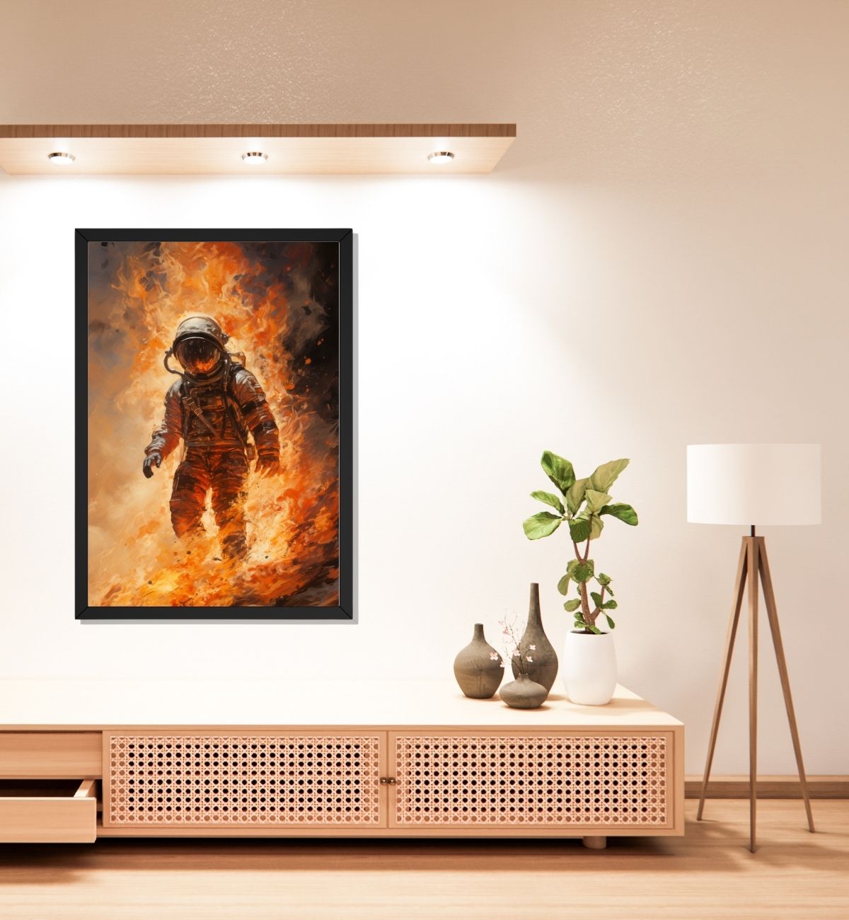 Astronot ve Alev