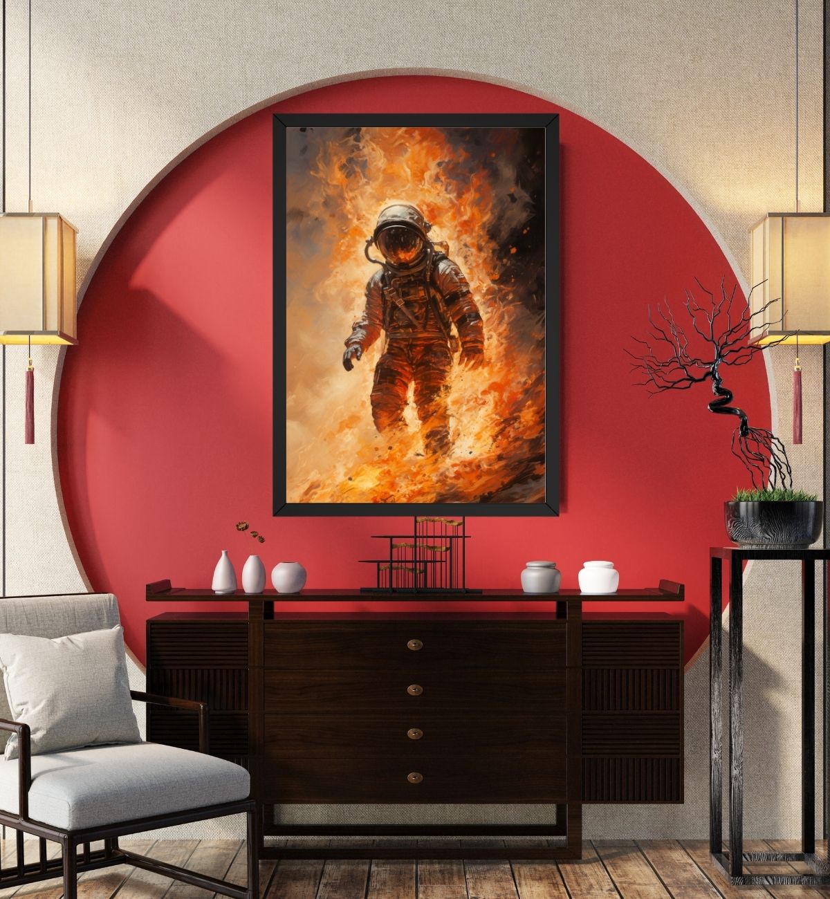 Astronot ve Alev