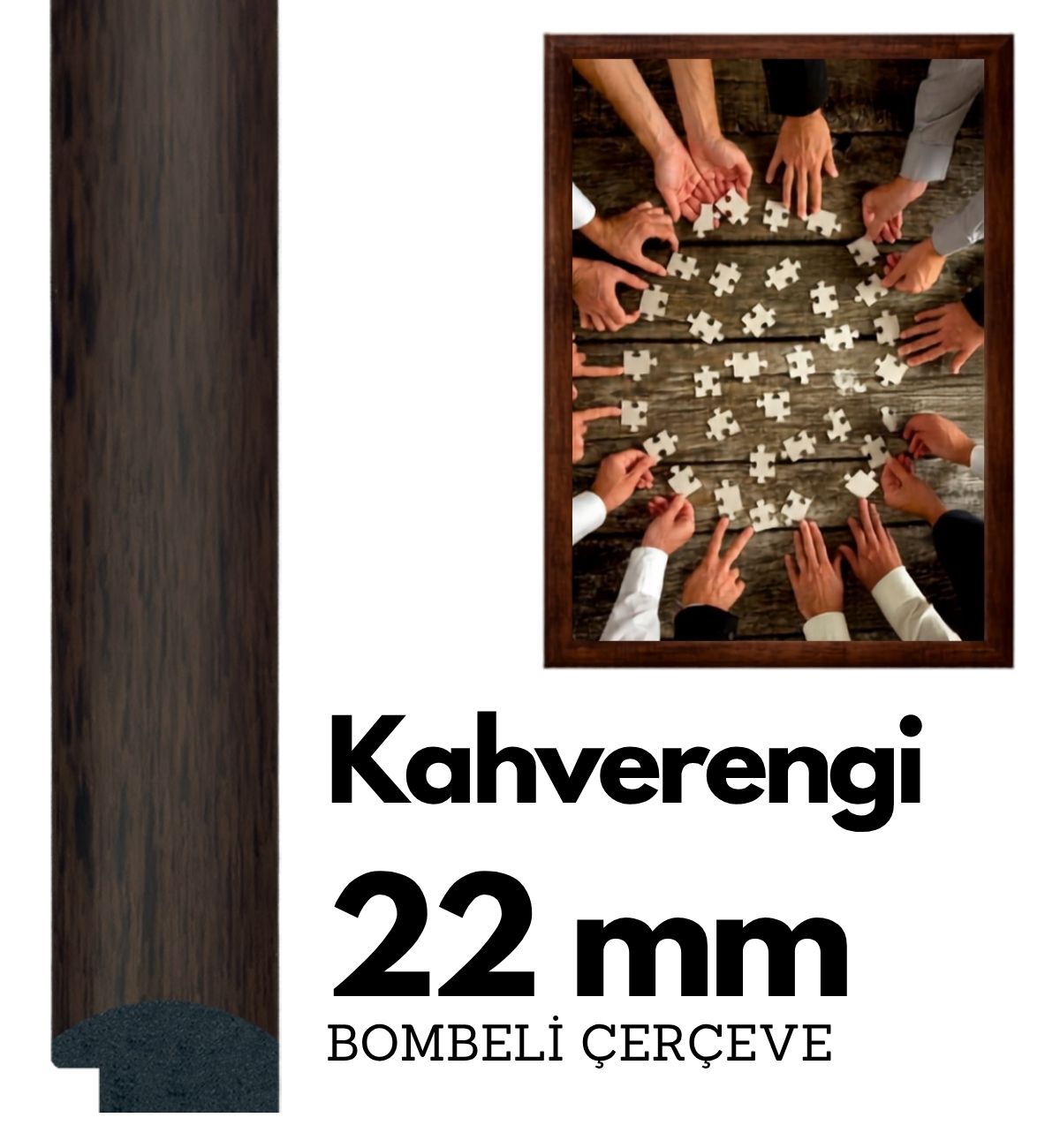 22 mm Bombeli Çerçeve - Kahverengi