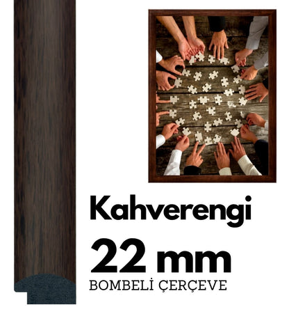 22 mm Bombeli Çerçeve - Kahverengi